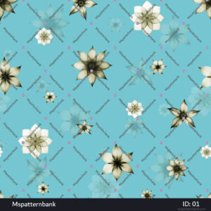 seamless floral allover pattern in soft pastel tones, perfect for elegant fabric projects, apparel, and digital prints. add a touch of gentle charm to any creation.