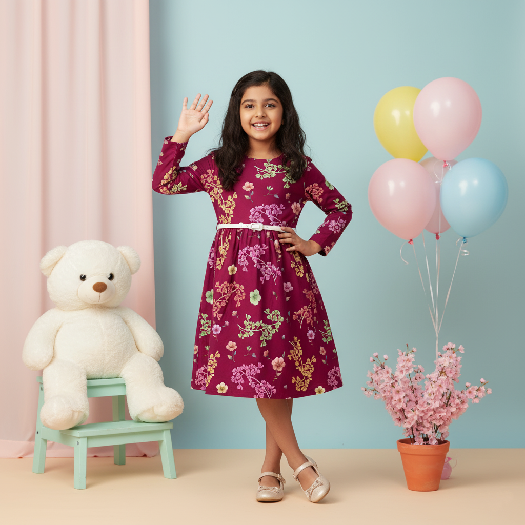 flower pattern, kids wear flower pattern, kids wear